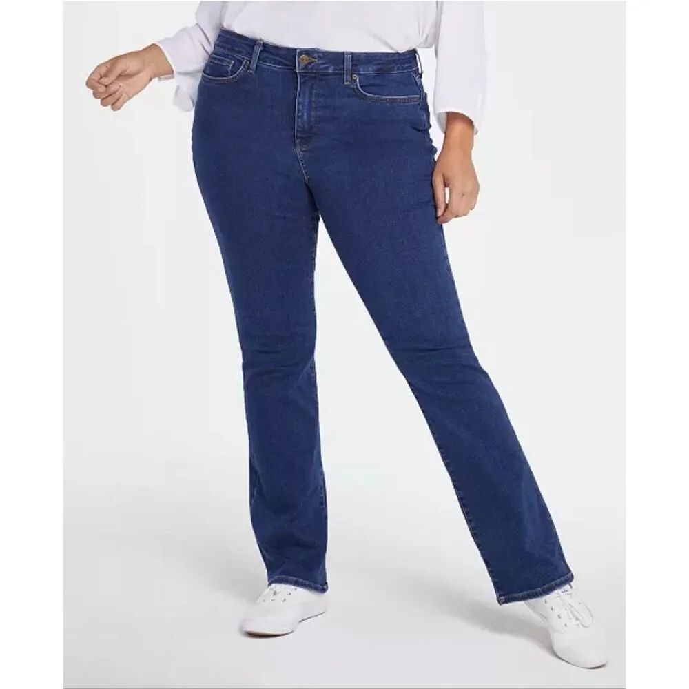 NYDJ Curvy Barbara Bootcut Denim Jean Quinn Mid Wash 16W